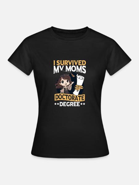 Abschluss Doktortitel Promotion - Dame-T-shirt - sort
