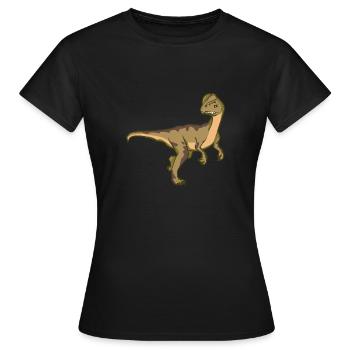 Ceratosaurus Dino Dinosaur Gift Idea Primeval - Women's T-Shirt - black - Front - AI Model Female 172 dark (172cm)