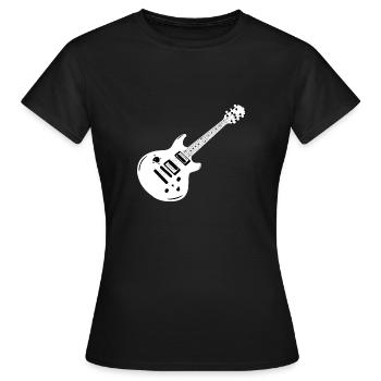 Instrument de musique de guitare - T-shirt Femme - noir - Devant - AI Model Female 172 dark (172cm)