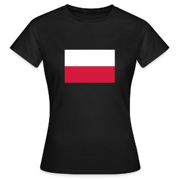 Polen - Frauen T-Shirt - Schwarz - Vorne - AI Model Female 172 dark (172cm)