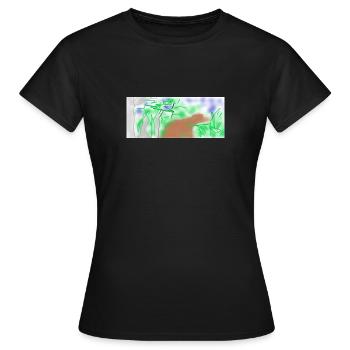 path - Women's T-Shirt - black - Front - AI Model Female 172 dark (172cm)