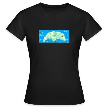 Apfelbaum - Frauen T-Shirt - Schwarz - Vorne - AI Model Female 172 dark (172cm)