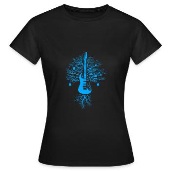 Guitar - T-shirt Femme - noir - Devant - AI Model Female 172 dark (172cm)