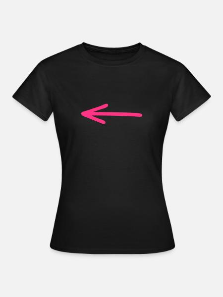 flèche - T-shirt Femme - noir