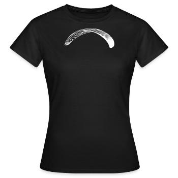Paraglider - T-shirt Femme - noir - Devant - AI Model Female 172 dark (172cm)