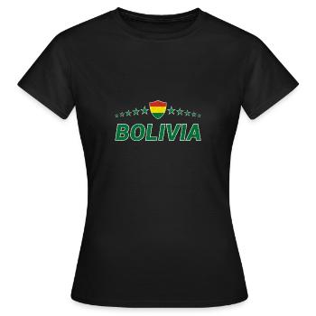 Bolivien - Frauen T-Shirt - Schwarz - Vorne - AI Model Female 172 dark (172cm)