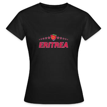 Eritrea - Frauen T-Shirt - Schwarz - Vorne - AI Model Female 172 dark (172cm)