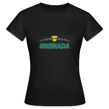 Grenada - Frauen T-Shirt - Schwarz - Vorne - AI Model Female 172 dark (172cm)