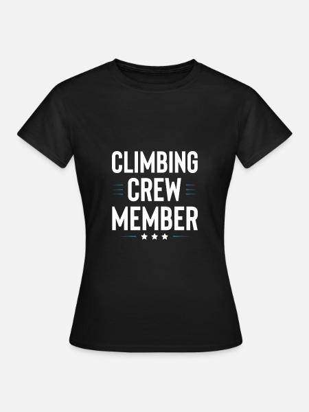 Climbing Crew - Frauen T-Shirt - Schwarz