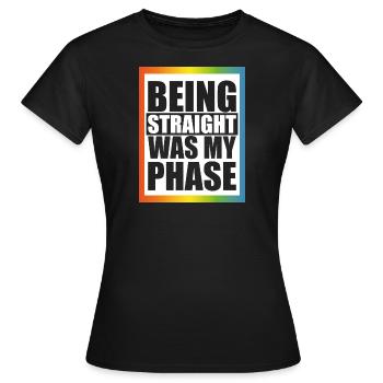 Hétéro était ma phase - T-shirt Femme - noir - Devant - AI Model Female 172 dark (172cm)