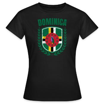 Dominique - T-shirt Femme - noir - Devant - AI Model Female 172 dark (172cm)