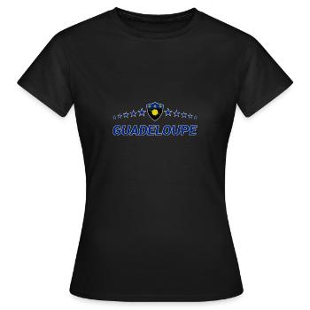 Guadeloupe - Frauen T-Shirt - Schwarz - Vorne - AI Model Female 172 dark (172cm)