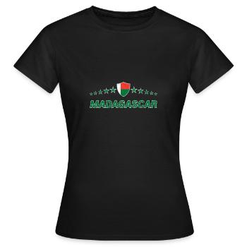 Madagaskar - Frauen T-Shirt - Schwarz - Vorne - AI Model Female 172 dark (172cm)