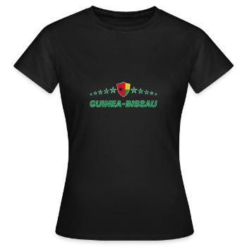 Guinée-Bissau - T-shirt Femme - noir - Devant - AI Model Female 172 dark (172cm)