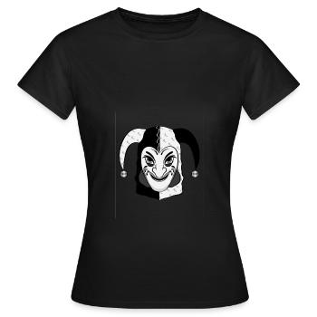 Ueli Maske Basel Fasnacht Morgenstreich Basel - Women's T-Shirt - black - Front - AI Model Female 172 dark (172cm)