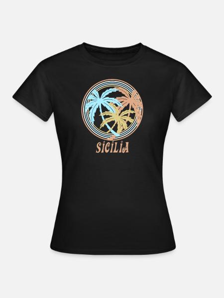 Sizilien - Frauen T-Shirt - Schwarz