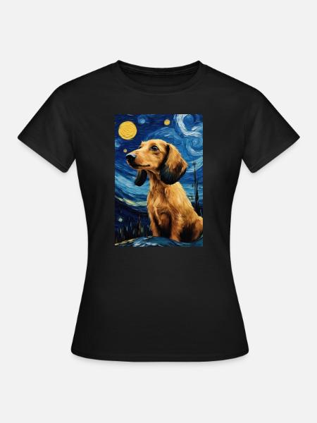 Dackel - Frauen T-Shirt - Schwarz