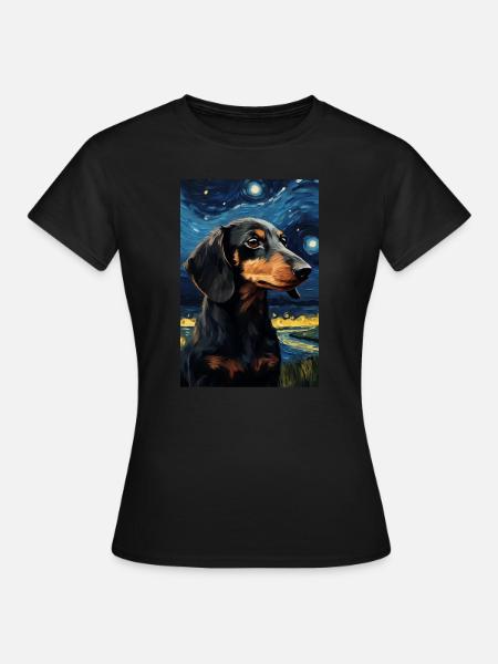 Dackel - Frauen T-Shirt - Schwarz