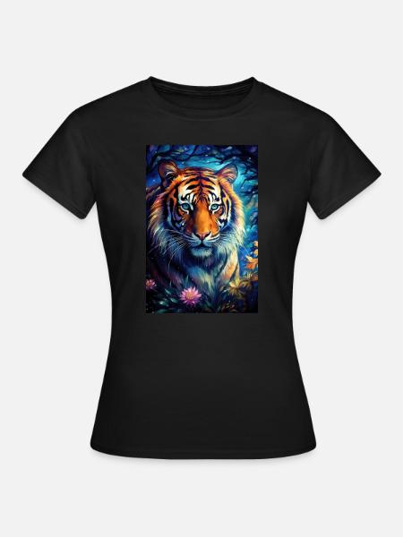 Tiger - Frauen T-Shirt - Schwarz