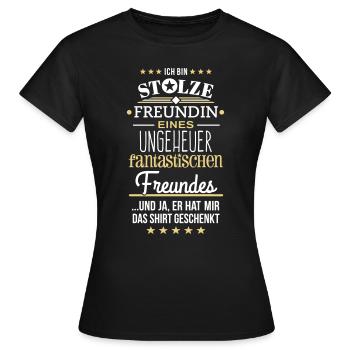 Ungeheuer fantastischer Freund 2C - Frauen T-Shirt - Schwarz - Vorne - AI Model Female 172 dark (172cm)