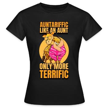 Auntariffic Drôle Tante Idée cadeau Tante Tante - T-shirt Femme - noir - Devant - AI Model Female 172 dark (172cm)