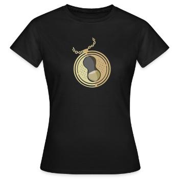 Time-Turned - Women's T-Shirt - black - Front - AI Model Female 172 dark (172cm)