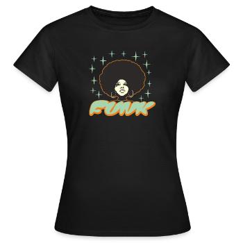 Funk - Queen Style - T-shirt Femme - noir - Devant - AI Model Female 172 dark (172cm)