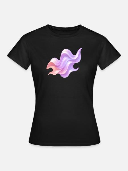 Liquid Waves - Frauen T-Shirt - Schwarz