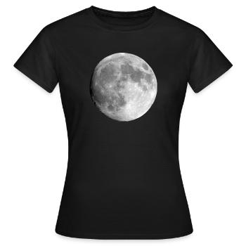 full moon / fullmoon - Women's T-Shirt - black - Front - AI Model Female 172 dark (172cm)