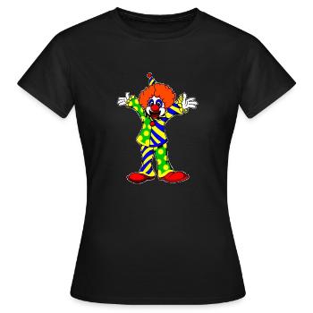 clown - T-shirt Femme - noir - Devant - AI Model Female 172 dark (172cm)