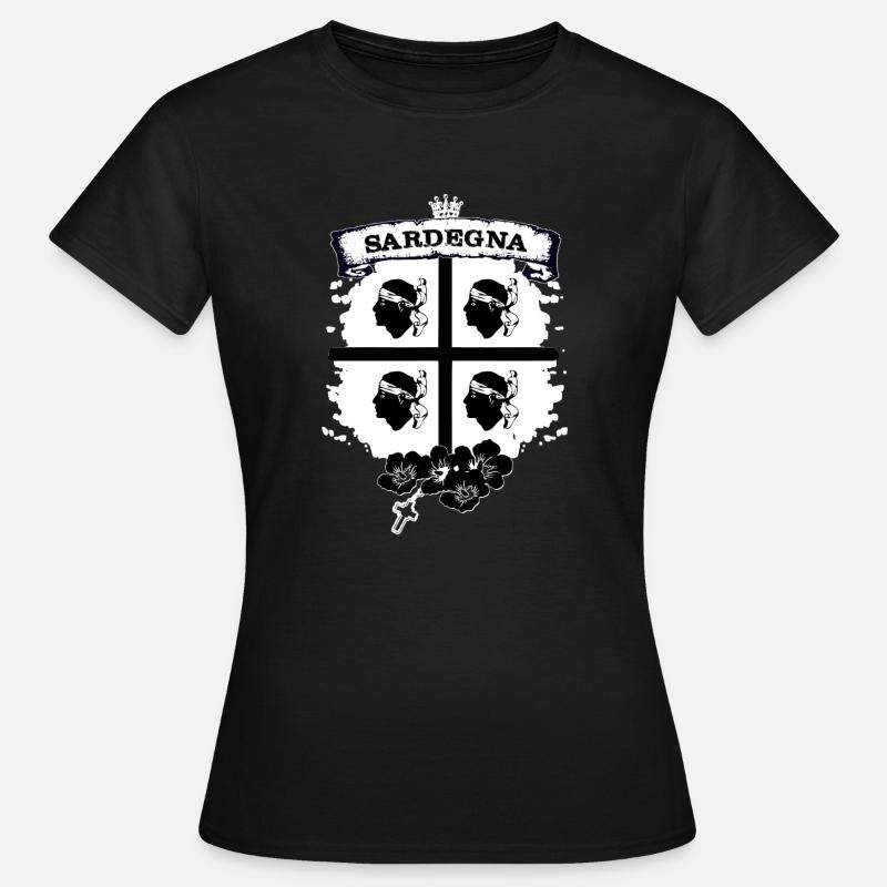 Sardegna - Maglietta da donna - nero