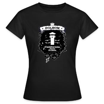 Folsom Prison - Women's T-Shirt - black - Front - AI Model Female 172 dark (172cm)