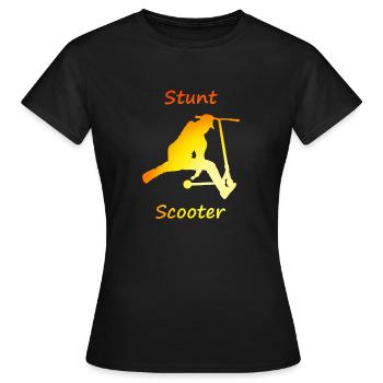 stunt scooter - Frauen T-Shirt - Schwarz - Vorne - AI Model Female 172 dark (172cm)