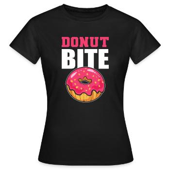 Donut -Biss Donut -Verkäufer Gift - Frauen T-Shirt - Schwarz - Vorne - AI Model Female 172 dark (172cm)