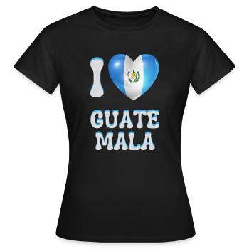 Ich liebe Guatemala - Frauen T-Shirt - Schwarz - Vorne - AI Model Female 172 dark (172cm)