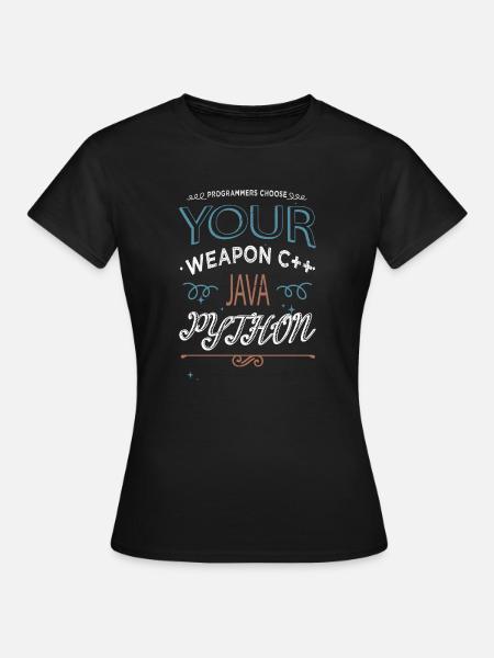 backend developer - Frauen T-Shirt - Schwarz