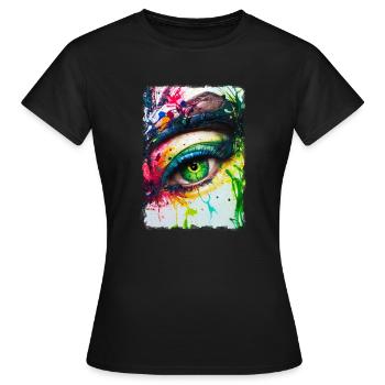 Iris - T-shirt Femme - noir - Devant - AI Model Female 172 dark (172cm)