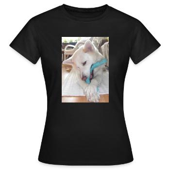 Cohen und sein Spielzeug - Frauen T-Shirt - Schwarz - Vorne - AI Model Female 172 dark (172cm)