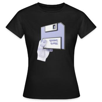 établi 3D - T-shirt Femme - noir - Devant - AI Model Female 172 dark (172cm)