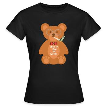 Karl - Frauen T-Shirt - Schwarz - Vorne - AI Model Female 172 dark (172cm)