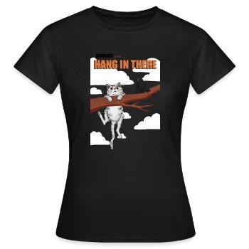 Hang in there 04 - Frauen T-Shirt - Schwarz - Vorne - AI Model Female 172 dark (172cm)