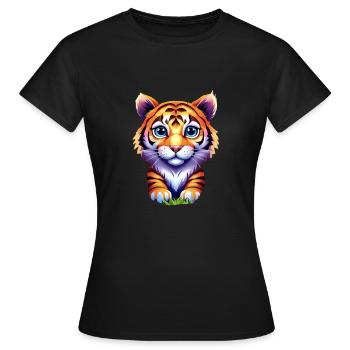 Promesse - T-shirt Femme - noir - Devant - AI Model Female 172 dark (172cm)