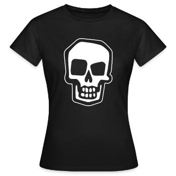 Skeleton Costume Bones Halloween Horror - Women's T-Shirt - black - Front - AI Model Female 172 dark (172cm)