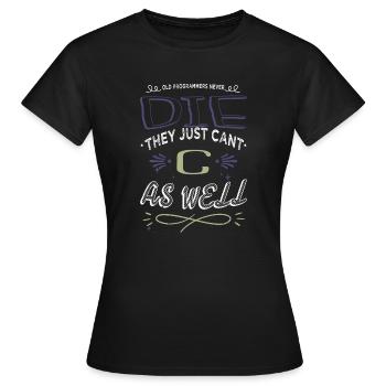 Cadeau Gamer Glitch Analyst Crypter le code de piratage - T-shirt Femme - noir - Devant - AI Model Female 172 dark (172cm)