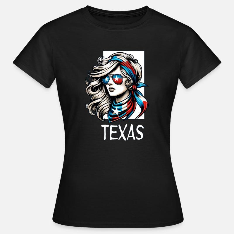 Lone-Star Chic-Texan-Pride - Women's T-Shirt - black
