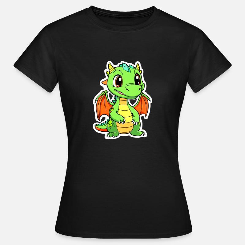 Cute Dragon - Women's T-Shirt - black