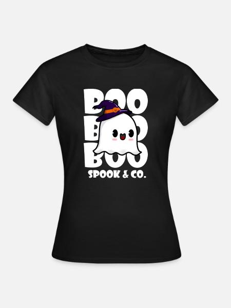 BOO SPOOK & CO. - Frauen T-Shirt - Schwarz