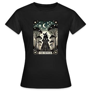 La sorcière - T-shirt Femme - noir - Devant - AI Model Female 172 dark (172cm)
