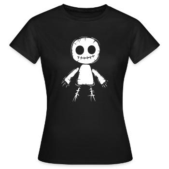 Poupée vaudou - T-shirt Femme - noir - Devant - AI Model Female 172 dark (172cm)