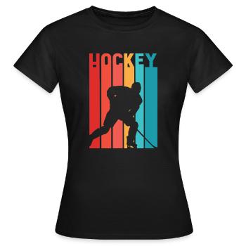 Hockey 2 Tshirts PR t-shirt - T-shirt Femme - noir - Devant - AI Model Female 172 dark (172cm)